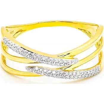 Prsten Prsten ze žlutého zlata s diamanty FR535413Y