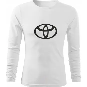 Pánské tričko Tričko s dlouhým rukávem D274 TOYOTA LOGO COROLLA bílé pánské vel XXL
