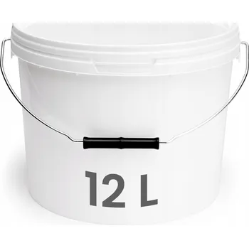 Dóza na potraviny Kbelík s víkem 100x 12 L plastový GARRONDA Atest, bílý