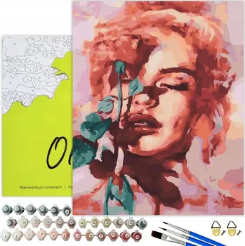 MALOVÁNÍ PODLE ČÍSEL Žena Obrazy k malování podle čísel s rámem Oh Art