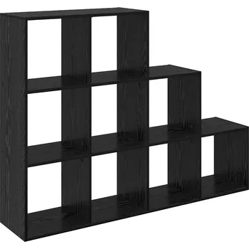 Obývací pokoj Rozdělovač místnosti Knihovna Černý dub 137,5 x 29 x 103,5 cm