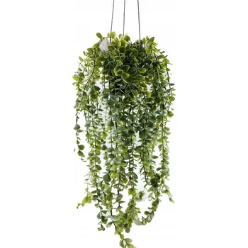 umělá květina UMĚLÁ ROSTLINA STARČEK závěsná zelená dekorace