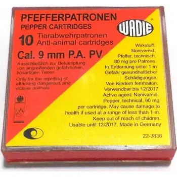 Sport Plynová munice kal. 9mm PA pepř