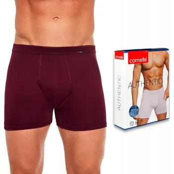 Pánská móda Pánské boxerky CORNETTE AUTHENTIC BOXER vínové - XL