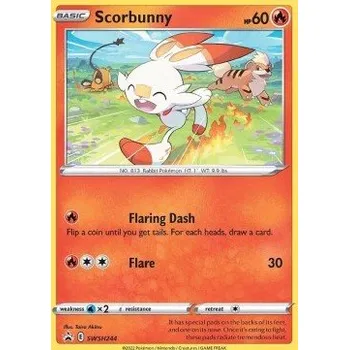 Karetní hra Pokémon SWSH244 Scorbunny - Black Star Promos