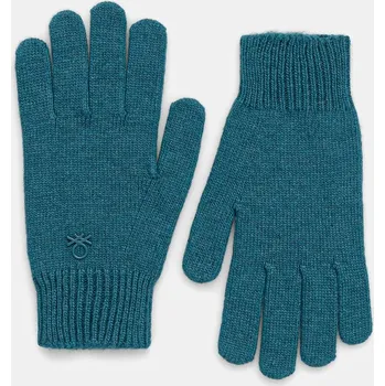 Rukavice Dětské rukavice s přídavkem vlny United Colors of Benetton 126WCG00M.G.seasonal tyrkysová 69X, vel. 170