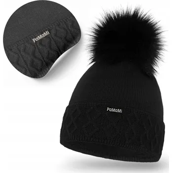 Čepice PaMaMi Zimní čepice beanie černá, univerzální velikost
