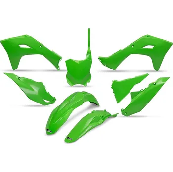 UFO kompletní sada plastů KXF 250 25, KXF 45024-26, KX 450X 24-26 barva zelená (UFO kompletní sada plastů KXF 250 25, KXF 45024-26, KX 450X 24-26 barva zelená)