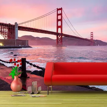 Tapeta Sablio Tapeta Golden Gate - 125x75 cm