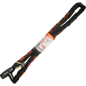 Motozámek BIKETEC SEQR řetěz CP 1,5M, oko/smyčka 8mm, WBstehnoWANA visací zámek 3 klíče, černá OTUlanko (BIKETEC SEQR řetěz CP 1,5M, oko/smyčka 8mm, WBstehnoWANA visací zámek 3 klíče, černá OTUlanko)