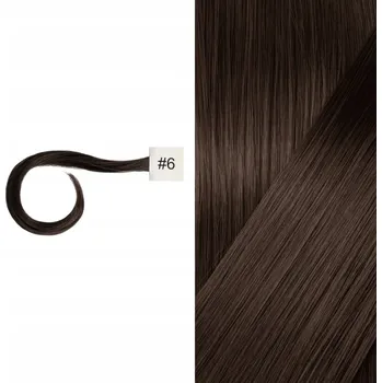 Příčesek Syntetické vlasové pásy tmavě hnědé Cameron Hair clip in