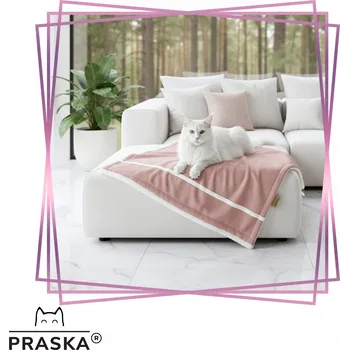 Obraz PRASKA PENTHOUSE Deka pro kočky psa dítěte DUSTY PINK 60x50cm PREMIUM