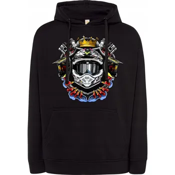 Pánská mikina Pánská mikina MOTOCROSS MX CROSS PRO MOTORKÁŘE OFF ROAD helma jezdec M