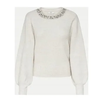 Dámský svetr Only dámský svetr bílý klasický do pasu velikost L