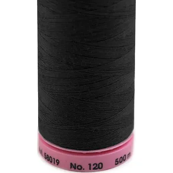 Nit Polyesterové nitě návin 500 m Aspo Amann, střední, 4000 Black