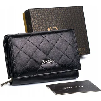 Peněženka Rovicky dámská peněženka z pravé kůže černá