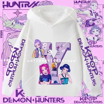Chlapecký svetr KPop Demon Hunters (Lovkyně démonů) KPop Demon Hunters dětská mikina s potiskem (Huntrix) - písmenko abecedy Velikost: 100, Písmenko: Y