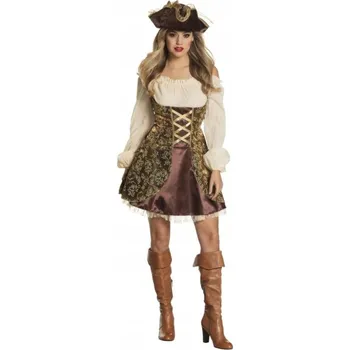 Karnevalový kostým SUPER reklamní pirátský Kostým zlatý Super 87796 XL /XXL