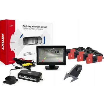 IP kamera Couvací kamera HD-307 LCD 4,3'' 4 senzory stříbrná