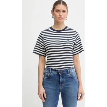 Bavlněné tričko Weekend Max Mara VENACO 2615971031600 béžová 01A, vel. S