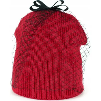 Čepice Szaleo zimní čepice beanie červená univerzální velikost