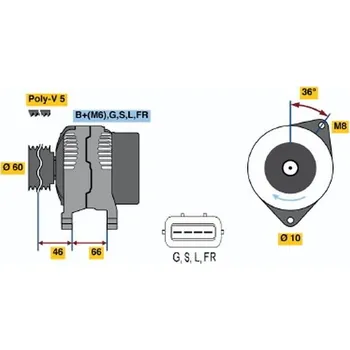 Autoelektrika Generátor BOSCH 0 986 042 301