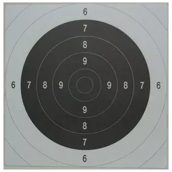 Terč na sportovní střelbu Mezinárodní pistolový terč 50/20 náhradní střed