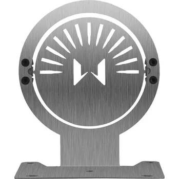 Terč na sportovní střelbu Imperator Tactical Plechový otočný cvičný terč 14x12cm - stříbrný