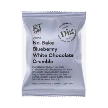 Tyčinka ovesná nepečená s bílou čokoládou a borůvkami BIO 35 g