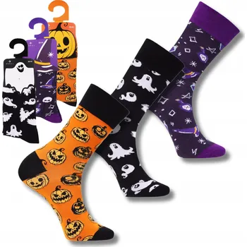 Pánské ponožky 3x Pánské dlouhé halloweenské Ponožky Ponožky Bavlna MORAJ 39-44