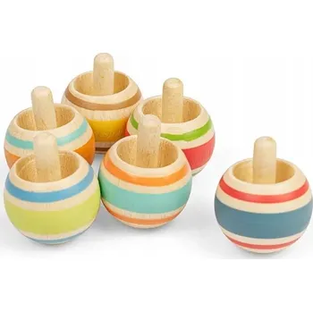 Dřevěná hračka Hračka Bigjigs Toys Dřevěná káča s proužky