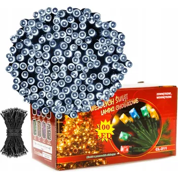 Vánoční dekorace VÁNOČNÍ OSVĚTLENÍ NA STROMEČEK LED venkovní 100 LED studená bílá