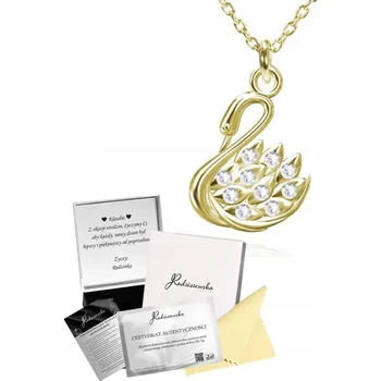 Náhrdelník Pozlacený Náhrdelník Labuť s Věnováním