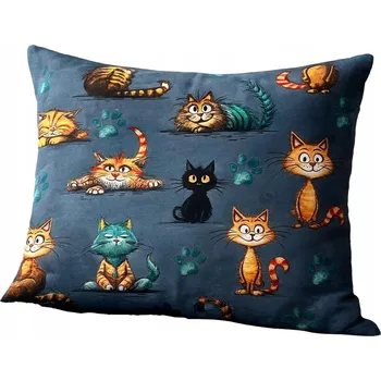 Povlak na polštářek Povlak na polštáře 60 x 40 cm Supreme Style Kočky Psoty