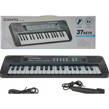 Hudební nástroj pro děti Klávesy varhany 37 kláves s mikrofonem, USB kabel, 44,5x15x4,5cm BOX