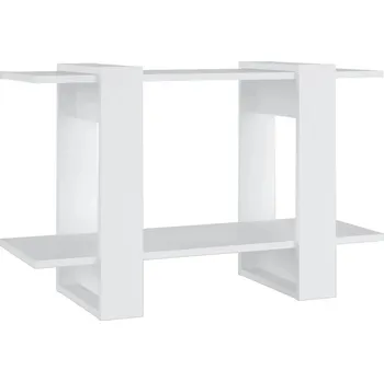 Knihovna Vidaxl Regál na knihy/přepážka, bílý, 80x30x51 cm