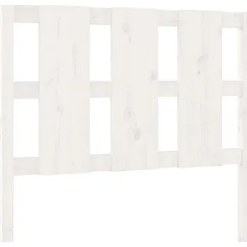 Čelo postele, bílá, 95,5x4x100 cm, masivní dřevo