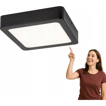 Stropní Svítidlo Rabalux 22 čtvercová černá