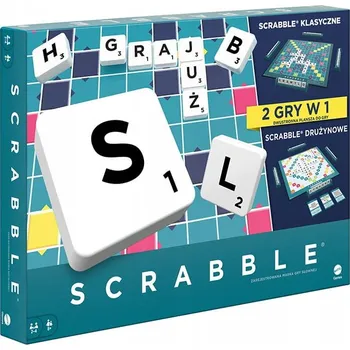 Společenská hra Mattel Scrabble Original 2v1 PL