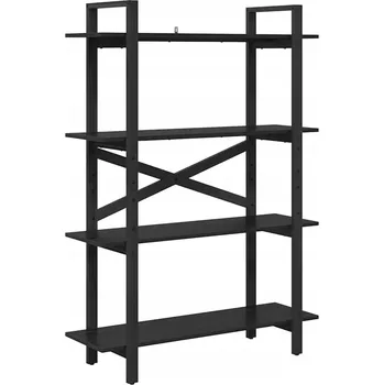 Knihovna Knihovna Černý dub 100 x 33,5 x 140 cm kompozitní dřevo