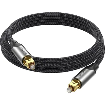 Audio kabel Audio kabel Vention Optical Fiber Toslink Audio Cable Aluminum Alloy Type 3M Gray