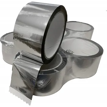 4ROOF HLINÍKOVÁ PÁSKA NA VZDUCHOTECHNIKU, FÓLIE A PAROZÁBRANY 75mm 50m OPRAVA