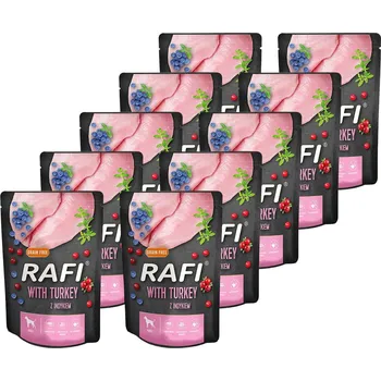 Krmivo pro psa Vlhké krmivo pro psy Rafi s krůtím masem, sada 10 x 300 g