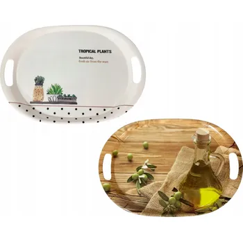 Plastový tác kuchyňský s úchyty 38x27 cm