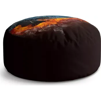 Taburet Sablio Taburet Circle Ohnivá kytara: 38x48 cm