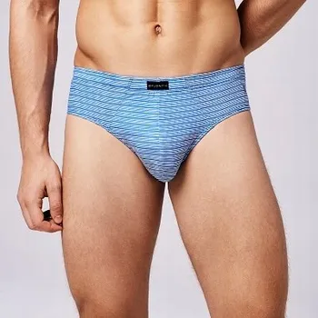 Pánské spodní prádlo Atlantic Slipy modré barvy, velikost L