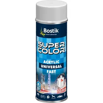 Barva ve spreji Lak ve spreji Bostik Super Color Acrylic Universal Fast 400 ml bílý