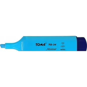 Zvýrazňovač Zvýrazňovač modrý Toma 1 ks