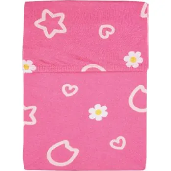 Prostěradlo Bavlněné jersey prostěradlo s gumou 90x200 růžové - Gábinin Kouzelný Domek