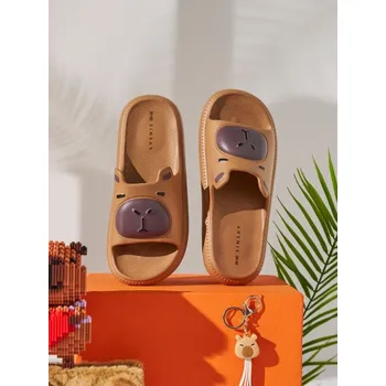 Dámské pantofle Sinsay - Pěnové pantofle s motivem kapybary - béžová - 848HU-08X - 848HU-08X-378